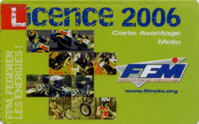 Licence moto FFM